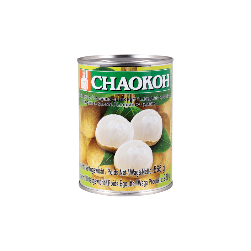 1 Case 24 Pack, Chaokoh Longan In Syrup 580ml