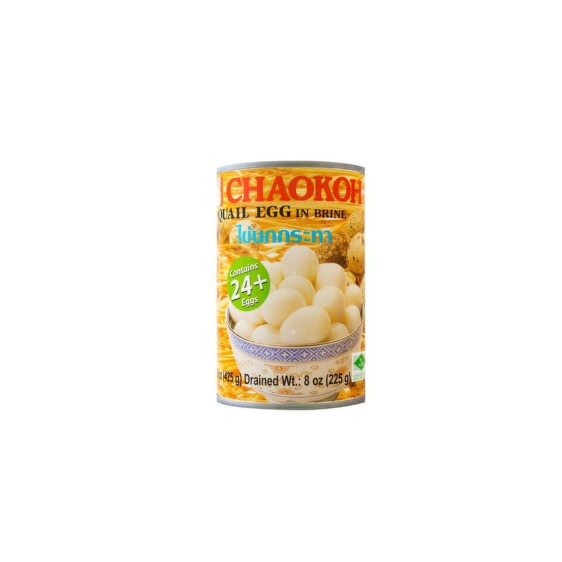 1 Case 24 Pack. Chaokoh Quail Eggs In Brine 440ml