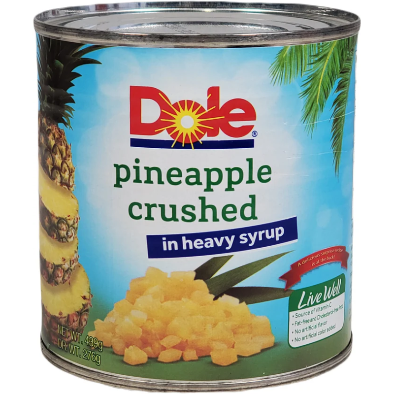 1 Case 24 Pack Dole Pneaple Crushd Syrup 432g