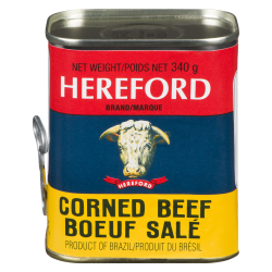 1 Case, 24 Pack, Hereford Corned Beef 340g