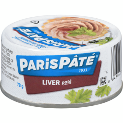 1 Case 24 Pack, Paris Pate Liver Spread 78g