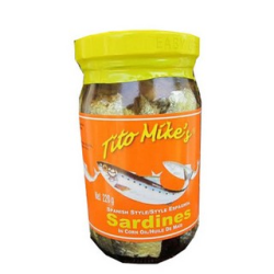 1 Case 24 Pack, Tito Mikes Sardines Mild 220ml