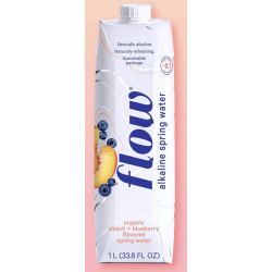 1 Case - 12 Pack, FLOW - Peach and Blueberry water, 1L