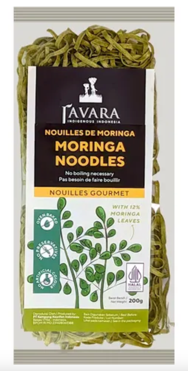 1 Case, 12 Pack - JAVARA NOODLE MORINGA 200G